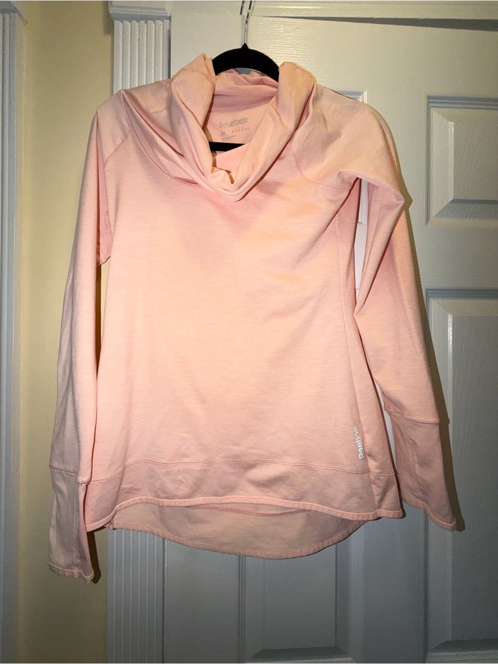 Reebok Women’s Pale Pink Cowl Neck Pullover